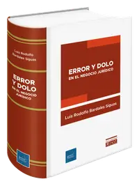 Portada de Error y Dolo en el Negocio Jurídico